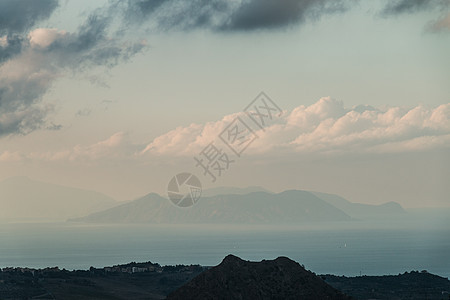 Aeolian 群岛岩石海洋场景海岸旅行石头火山蓝色天空悬崖图片