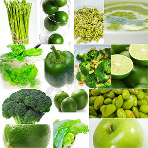 收集绿色健康健康食品群饮食收藏养分团体菠菜沙拉水果叶子蔬菜绿色植物图片