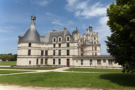 法国雪尔谷的查马尔王室城堡遗产花园贵族建筑建筑学骑士地标旅游国王大理石图片