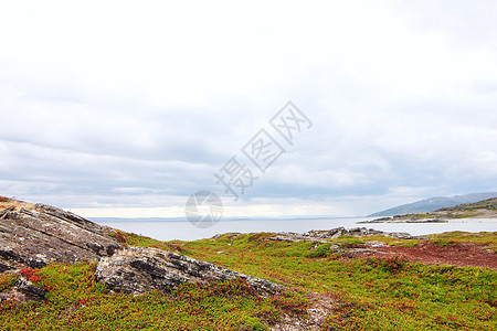 挪威北部地貌景观顶峰旅行风景岩石峡湾海洋农村海滩地平线反射图片