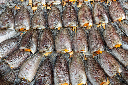 市场上的鱼类保健食物尾巴动物饮食营养贸易店主交易交换图片