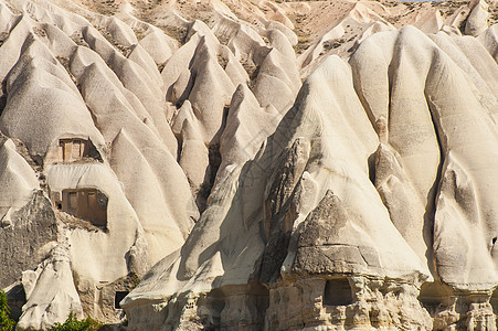 卡帕帕多西亚丘陵旅行山脉火山侵蚀石灰石悬崖编队地质学溪流图片