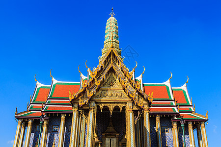 玉佛寺寺庙建筑旅行墙纸天空佛教徒金子宗教建筑学艺术背景图片