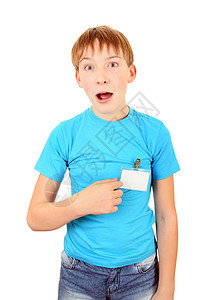 带徽章的青少年小伙子身份节目男性标签员工钥匙白色卡片瞳孔图片