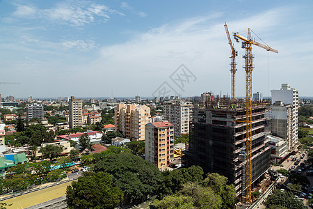 马普托市中心空中观察城市建筑学建筑首都文明房屋场景景观街道旅游图片