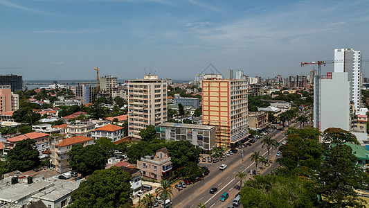 马普托市中心空中观察景观首都房屋城市场景文明建筑学旅游街道建筑背景图片