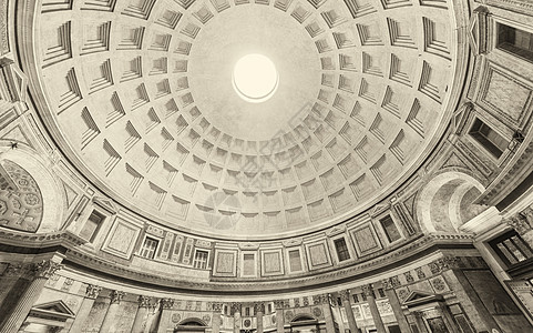 意大利罗马潘席恩穹顶的内部部分图片