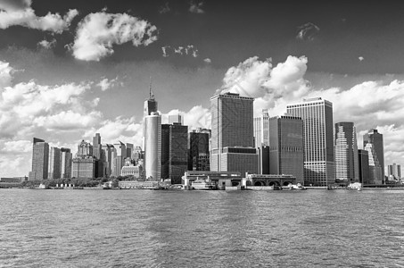 下曼哈顿 阳光明媚的一天 纽约市天线图片