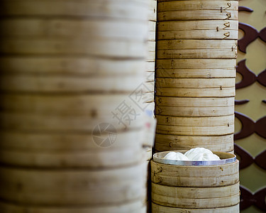 竹米蒸汽机堆饺子食物美食蒸笼竹子用具水饺蒸汽炊具篮子图片