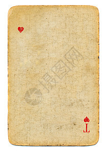 红心牌 A 的古董游戏卡A装饰优胜者白色红色卡片材料风格空白闲暇时间图片