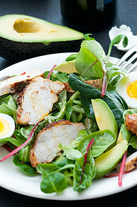 鸡肉沙拉碳水麸质化合物饮食食物图片