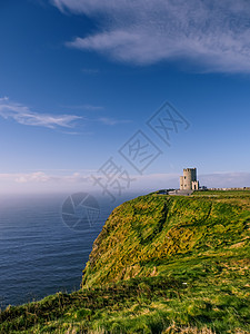 克拉雷县莫赫的裂缝城堡旅行海浪海滩蓝色太阳全景天空场景日落图片