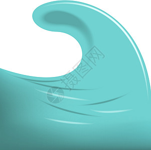 蓝波海浪艺术冲浪旅行蓝色水平绘画横幅白色商业图片