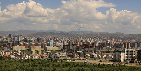 蒙古首都乌兰巴托市新建筑楼旅游旅行假期明信片建筑天空入口文化游牧民族中心图片