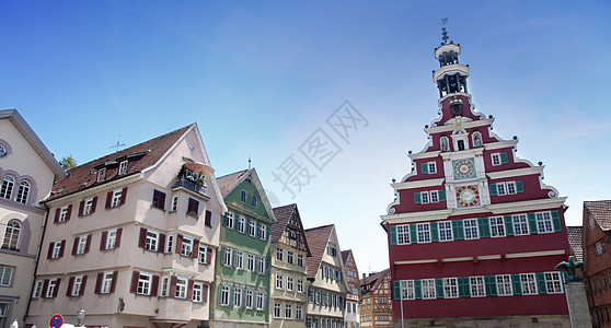 德国巴登沃尔滕堡吸引力广场旅行场景文化城市地标历史房子建筑图片