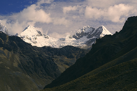 阿尔帕马约雪峰山峰旅行远足峡谷高山风景高度山脉全景图片