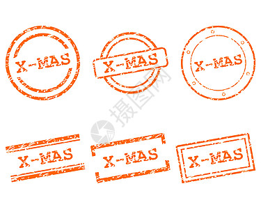 X马面邮票烙印按钮插图橙子海豹打印标签商业贴纸墨水图片