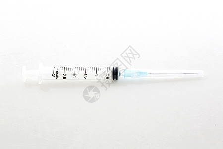 白底隔离的塑料注射器药店医院疫苗保健胰岛素治疗医疗液体宏观注射图片