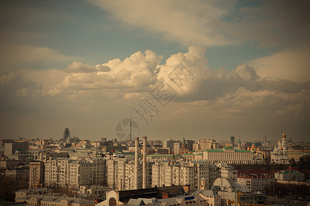 莫斯科市建筑物首都高度全景照片水平季节天空蓝色海报图片