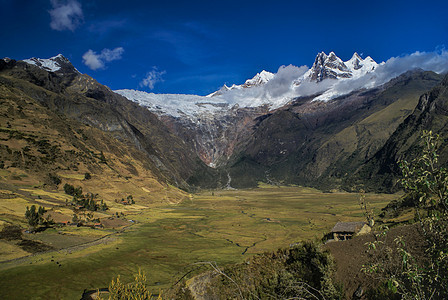 秘鲁安第斯远足风景山脉高山马约全景高度旅行图片