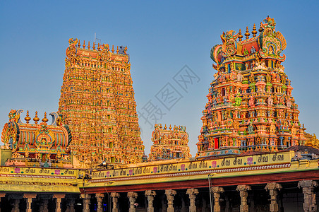 Meenakshi 安曼寺神庙旅游寺庙胜地地标景点历史性宗教风景图片