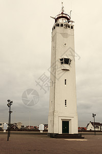 Noordwijk 灯塔旅行多云建筑学建筑日落天空地标图片