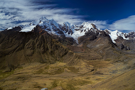 阿尔帕马约高山雪峰高度风景旅行山脉山峰峡谷远足全景图片