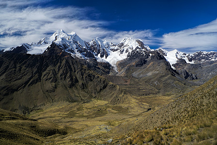 阿尔帕马约雪峰旅行全景风景山峰高度高山峡谷山脉远足图片
