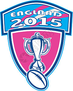2015年英格兰篮球和盾牌背景图片