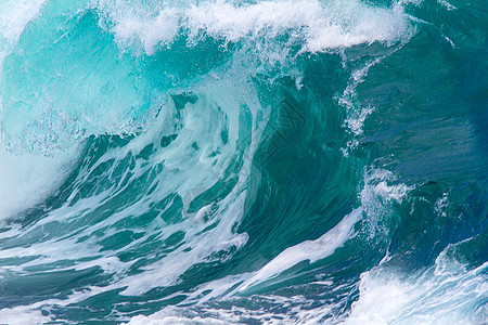 海洋浪潮力量蓝色天气海岸线泡沫碰撞海浪体重生态天堂图片