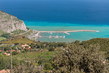 西西里西法鲁港口图片