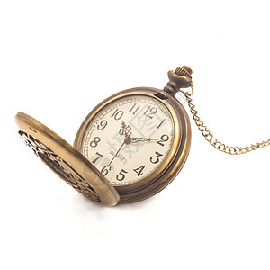 旧脏手表金子雕刻装饰宏观时间白色古董小时装饰品金属图片