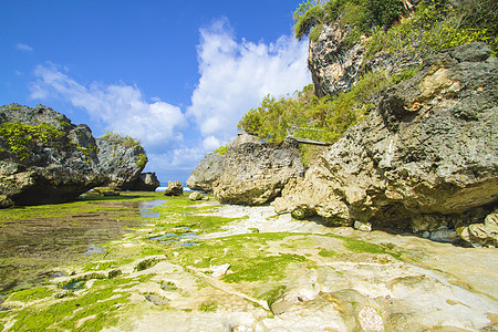 印度尼西亚巴厘岛海岸线 11月21日壁架编队海滩钥匙反射地平线支撑平台岩石松巴图片