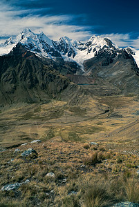 阿尔帕马约雪峰高山风景山脉旅行山峰高度峡谷远足全景图片