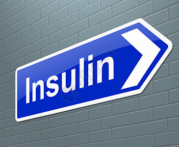 胰岛素 Cocnept依赖蓝色血糖治疗药品糖尿病葡萄糖概念疾病插图图片