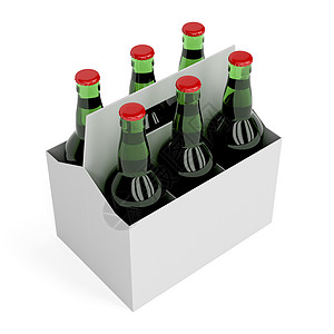 拉格啤酒瓶酿造包装瓶子纸板玻璃绿色腹肌饮料茶点啤酒厂图片