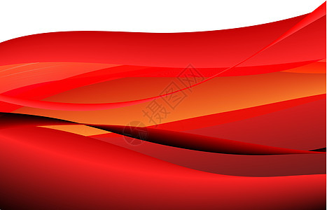 红色阴影插图曲线海浪绘画作品漩涡丝带图片