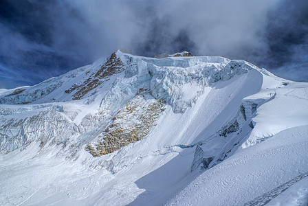 波多西华人远足风景首脑山脉山峰高度高山顶峰冰川全景图片