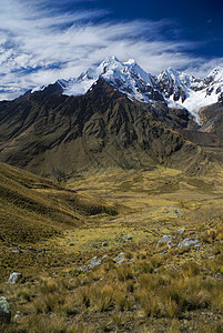 阿尔帕马约高山雪峰风景全景高度远足旅行峡谷山脉山峰图片