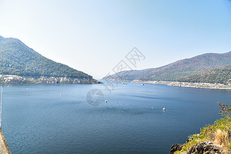 水坝电力发电发电机弹幕工程场景流动地标绒布水闸水电水库环境图片