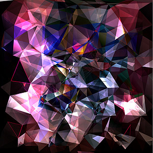 多色多边摩西背景折纸插图墙纸水晶钻石多边形马赛克艺术标识技术背景图片