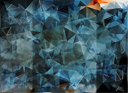 多色多边摩西背景三角形装饰品墙纸折纸艺术马赛克网络技术多边形钻石背景图片