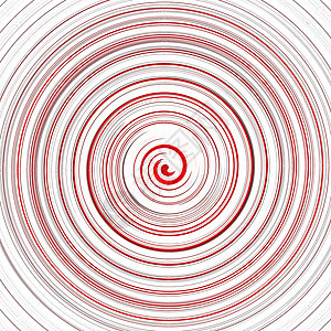 白色背景上的红色圆环波戒指圆圈牛奶奶油糖果涡流运动螺旋海浪旋转图片