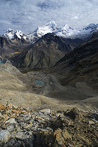 阿尔帕马约高度雪峰高山全景山峰远足峡谷山脉旅行风景图片