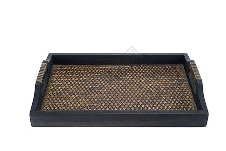 集装箱 托盘 平方形状 木制成 通常在泰伊拉使用白色水平盘子木板竹子厨具温泉手工食物沙龙图片