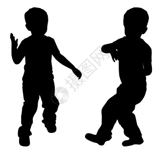 两个小男孩的休眠钟舞蹈家儿童舞蹈孩子图片