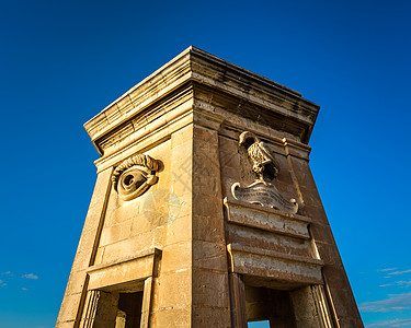 加德乔拉花园加固塔 马耳他建筑学阳光城堡地标假期城市遗产旅游天空历史性图片