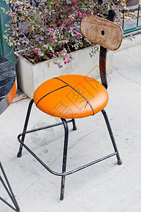 高级橙色椅子背景图片