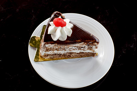 巧克力蛋糕白色甜点可可咖啡杯食物盘子图片