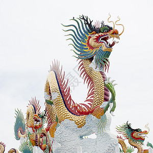 中国龙宗教庆典传统生物力量建筑学艺术旅游寺庙雕像背景图片